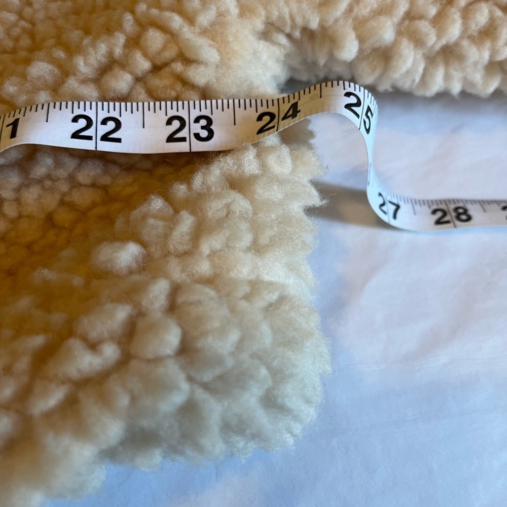 NWT Anthropologie size XS faux shearling crop zip up jacket - Picture 10 of 12